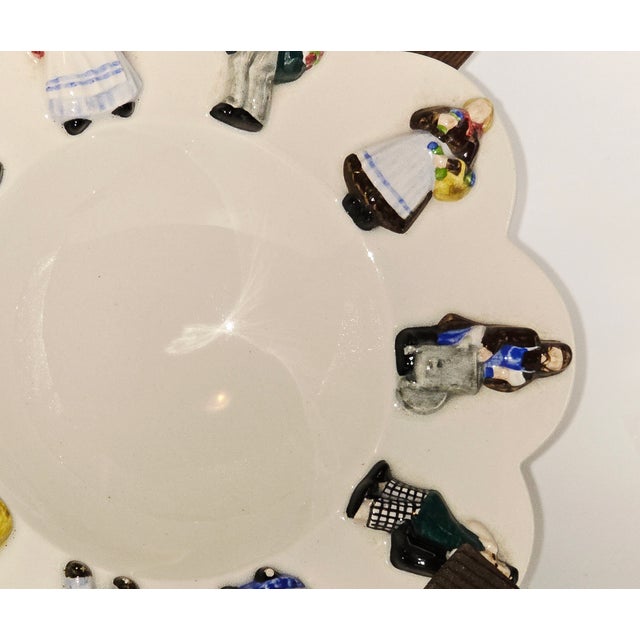 Folk Art Keramos Vienna Figural Bowl by Anton Kliber – Mid-Century Austrian Folk Art For Sale - Image 3 of 12