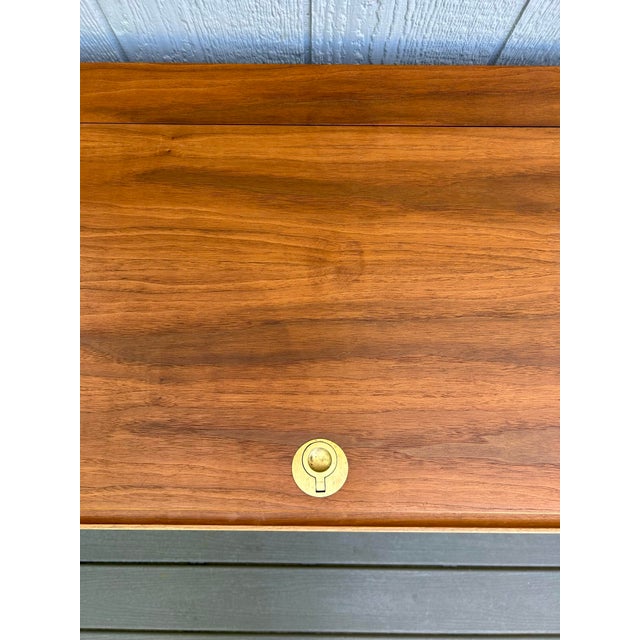 1960s Mid Century Danish Modern Teak Vanity/Desk by Arne Wahl Iversen for Vinde Molefabrik - For Sale In Miami - Image 6 of 12