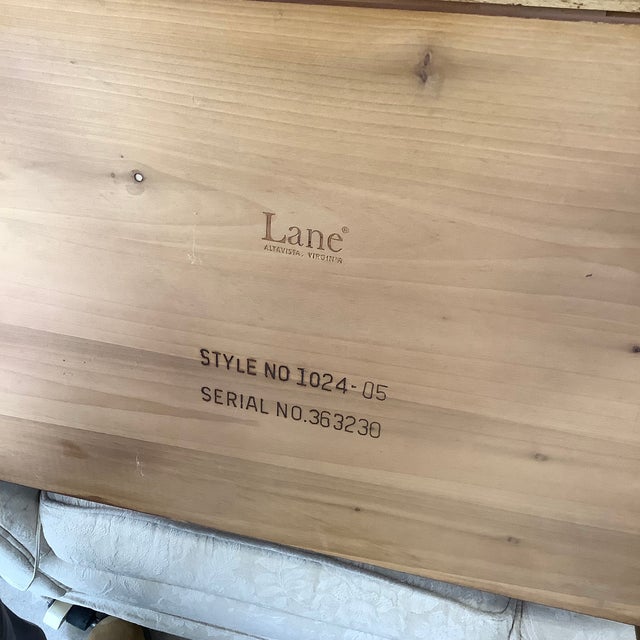 Lane Perception Walnut End Table — Two-Tier, Single Drawer For Sale - Image 11 of 12