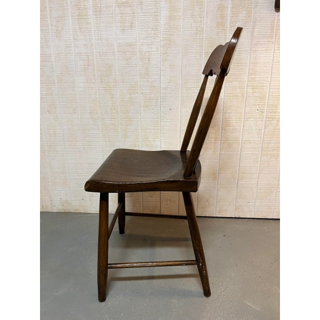 19th Century Wooden Plank Bottom Chair For Sale - Image 4 of 6