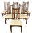Set of Six Mid-Century Walnut Dining Chairs For Sale