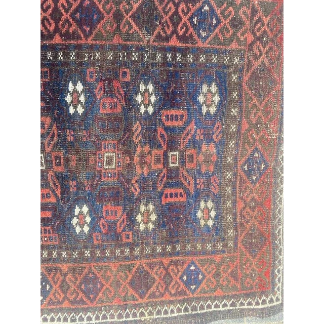 Antique Turkmen Baluch Rug For Sale - Image 4 of 18