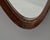 Wood Italian Mid-Century Walnut Oval Mirror For Sale - Image 7 of 11