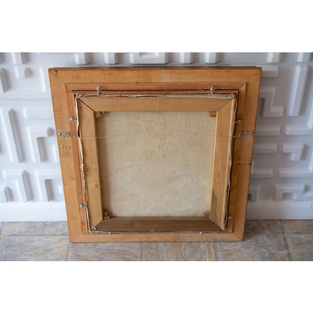 Wood Antique Original Young Lady Portrait Oil Painting in Gilded Frame For Sale - Image 7 of 8