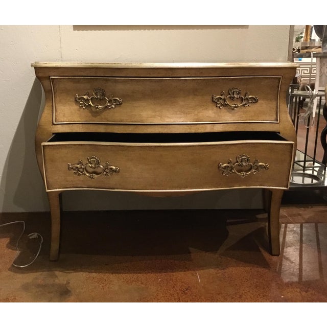 John Richards Transitional Champagne Bombe Chest Chairish