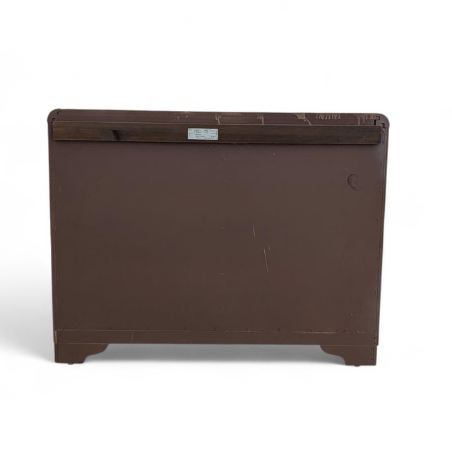 1980s Thomasville Prestige Oak Drawer Console Sideboard For Sale - Image 13 of 18