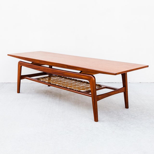 Sculptural Danish Modern Two-Tier Floating Top Teak Coffee Table by Arne Hovmand Olsen, Attributed For Sale - Image 15 of 15