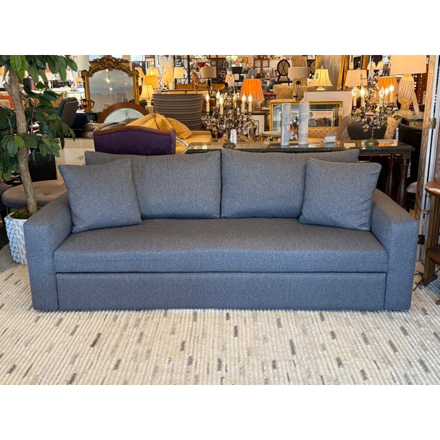 Gray Queen Size Room & Board Aldrich Platform Sleeper Sofa For Sale - Image 8 of 11