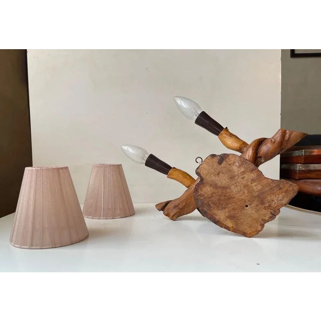 Italian Wall Sconce in Vine Tree, 1950s For Sale - Image 6 of 10