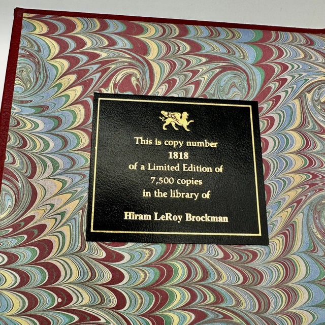 Animal Skin Late 20th Century Red & 22k Gold Leather Bound Medicine Book For Sale - Image 7 of 12