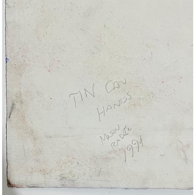 Mason Rader, Outsider Art Abstract Surrealist Spray Paint Mixed Media Painting Mason Rader, 1994 For Sale In Miami - Image 6 of 6