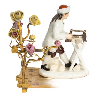 18th Century Porcelain Sculpture Depicting a Russian Peasant from Meissen For Sale
