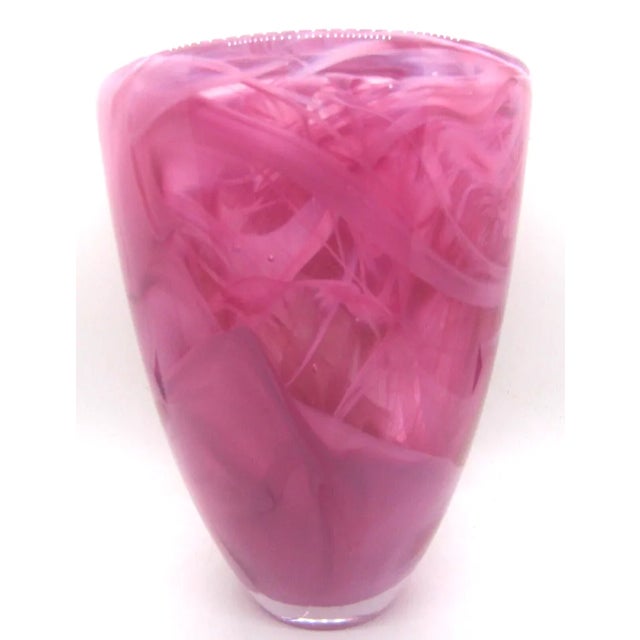Anna Ehrner for Kosta Boda "Atoll" Vase This vase is an amazing example of Scandinavian art glass, hand blown by a studio...