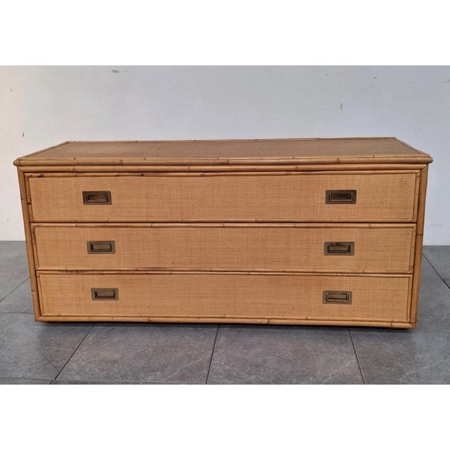 Brown Large Chest of Drawers by Vivai del Sud, 1970s For Sale - Image 8 of 8