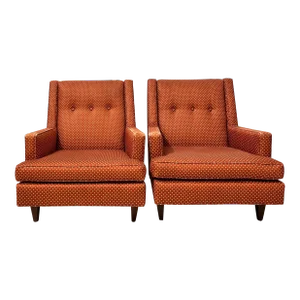 Mid 20th Century Pair Dunbar Chairs Mister Model #5301 Edward Wormley