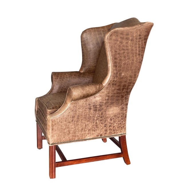 American Vintage Wingback Chair by Century Furniture (Lt Designs) For Sale - Image 3 of 12