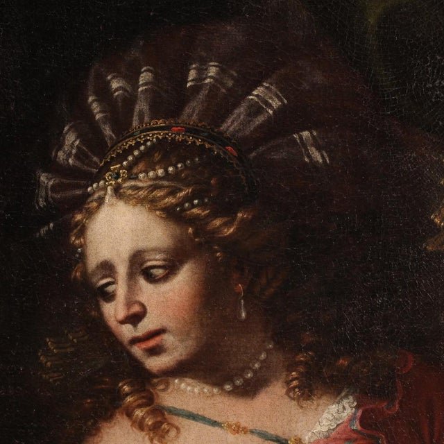 Italian Artist, Judith and Holofernes, 1720, Oil on Canvas For Sale - Image 10 of 16