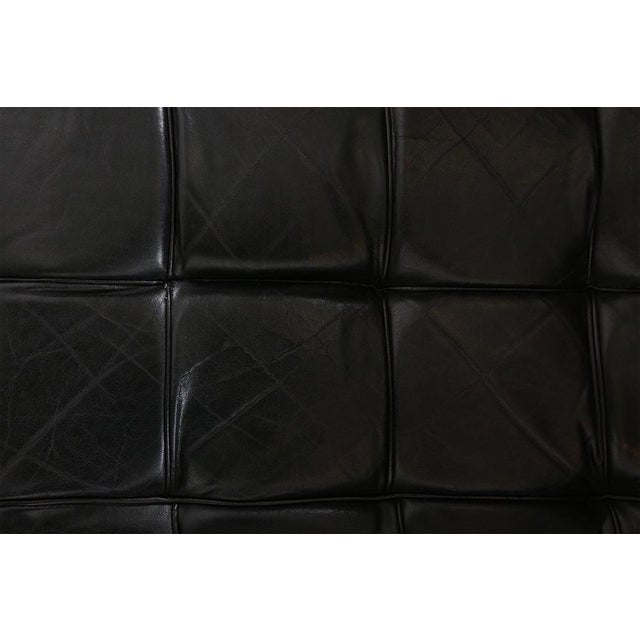 Black Black Leather Model 8020 Kubus Sofa by Josef Hoffmann for Wittmann, Austria, Early 1980s For Sale - Image 8 of 13