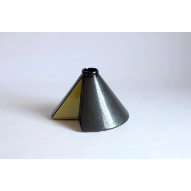 Postmodern German Conical Vase from Steuler Design, 1980s For Sale - Image 11 of 13