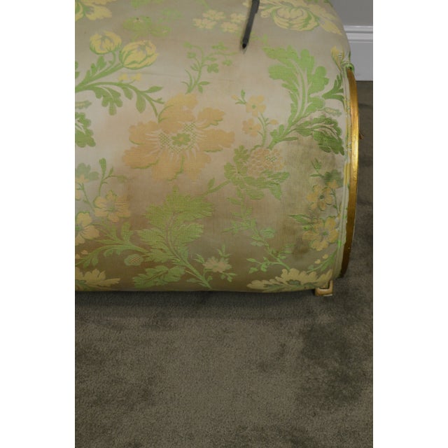 French Louis XV Style Vintage Silver Gilt Recaimer's Small Chaise Lounges - a Pair For Sale - Image 9 of 12