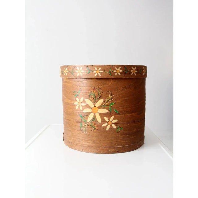 Mid 20th Century Vintage Pantry Band Box For Sale - Image 5 of 11