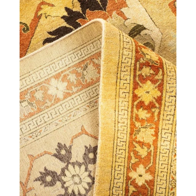 Mogul, One-of-a-Kind Hand-Knotted Area Rug in Yellow, 9' 0" x 11' 7" For Sale In New York - Image 6 of 8