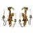 1920s Polychrome Hand Carved Wood and Iron Monkey Wall Sconces - a Pair For Sale