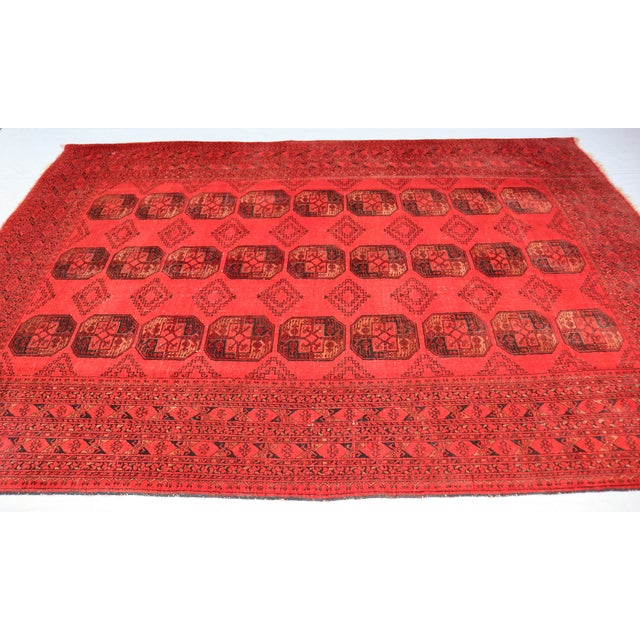 1960s Vintage Bukhara Handmade Tribal Area Rug Chairish