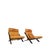 1970s Ueli Berger for De Sede Model Ds-80 Cognac Leather Lounge Chairs Pair, 1960s, Set of 2 For Sale - Image 5 of 8