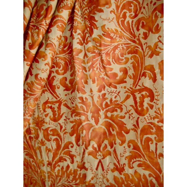 Textile 1940s Fortuny Lucrezia Design Pair of Curtains -Drapes For Sale - Image 7 of 9