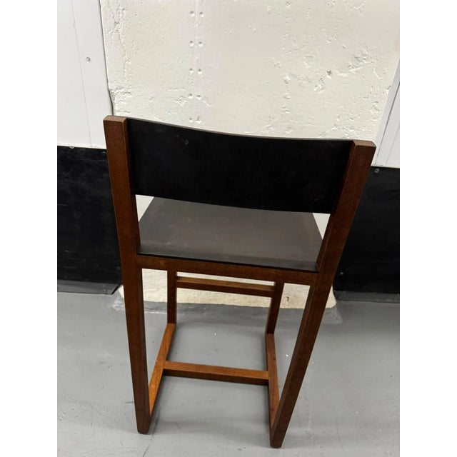 BDDW Original | Wood and Leather Guest Stool by Tyler Hays For Sale - Image 11 of 13