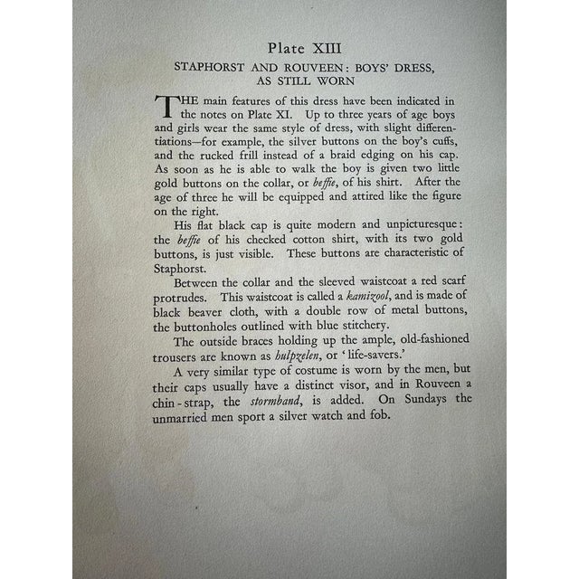 Black Dutch Children in Traditional Staphorst Dress, 1932, Paper For Sale - Image 8 of 10