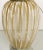 Gold Vintage Murano Table Lamp with Swirled Gold and White Stripes, 1980s For Sale - Image 8 of 9