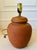 Sculpture Materials Vintage Rustic Terracotta Table Lamp For Sale - Image 7 of 11