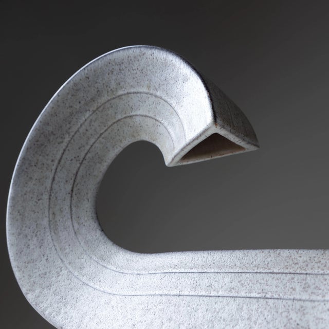 Cornovaso Ceramic Vase by Alessio Tasca, 1970s For Sale - Image 6 of 9