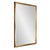 Its silhouette features a rich wood frame accented by a luxe gold-leaf inner trim that adds warmth and sophistication. The...