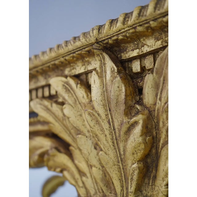 Friedman Brothers 1980s Empire Style Giltwood and Parcel-Ebonized Mirror For Sale - Image 4 of 5