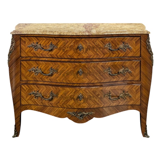 Chest of Drawers in Rosewood Marquetry For Sale