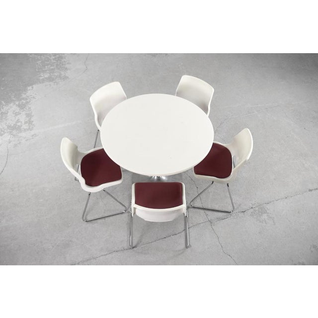 Vintage Dining Table with Metal Tulip Leg, 1970s For Sale - Image 6 of 18