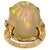 10 Carat Oval Shape Ethiopian Opal Cocktail Ring 14 Karat Yellow Gold For Sale - Image 15 of 18