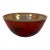 Cohn-Stone Studios Amber Hand Blown Glass Bowl For Sale