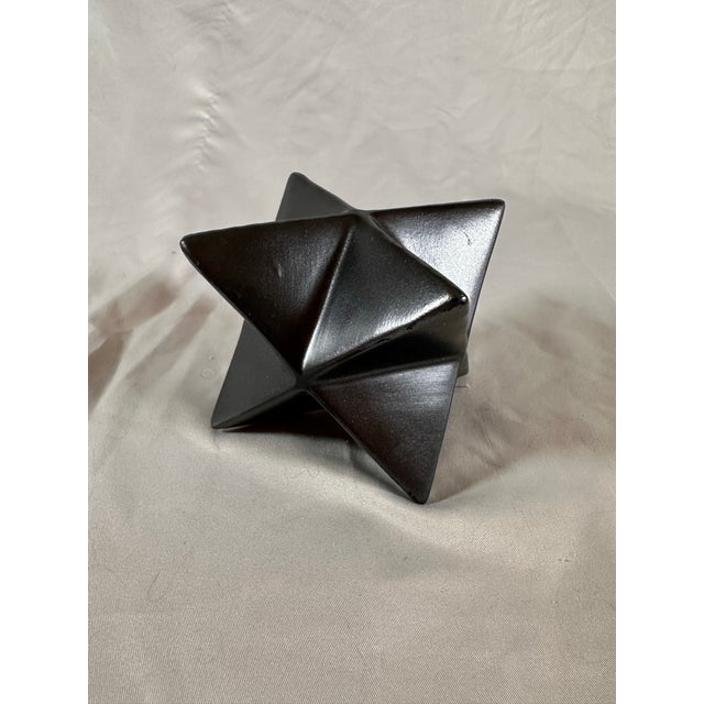 Metallic Gray Faux Merkaba Accent Piece For Sale In Las Vegas - Image 6 of 7