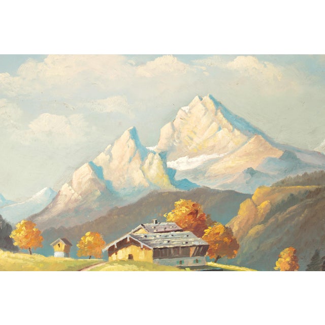 Green Max Bader, South German Classicism, 1920s, Oil on Cardboard, Framed For Sale - Image 8 of 9