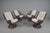 Rattan Rotating and Tiltable Armchairs, Stool & Coffee Table, Italy, 1960s, Set of 6 For Sale - Image 6 of 18