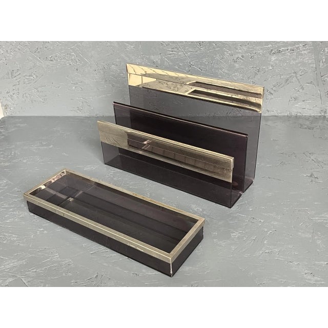 1970s Gabriella Crespi - Desk 70's Set For Sale - Image 5 of 10