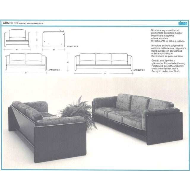 Simone Sofa Set by Dino Gavina and Maria Simoncini for Simon International, 1971, Set of 3 For Sale - Image 6 of 18
