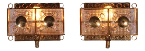 Wall Sconces by Carl Fagerlund for MPR Denmark,1960, Set of 2