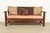 Brown Stickley Brothers Style Antique Mission Oak Arts & Crafts Open Arm Settle Sofa, Circa 1910 For Sale - Image 8 of 14