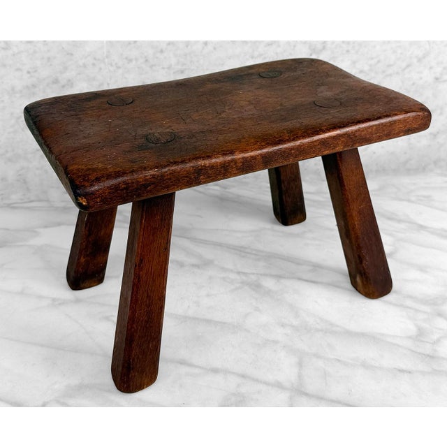 Cushman of Vermont Vintage Colonial Maple Footstool by Cushman For Sale - Image 4 of 9