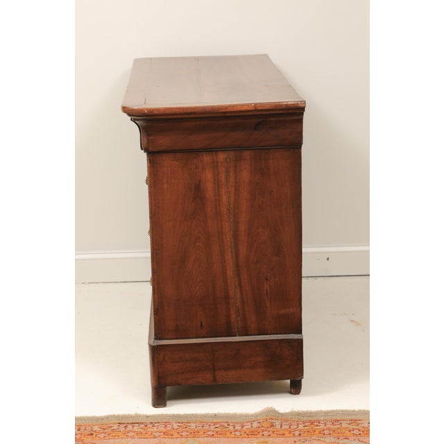 Brown 19th C. Walnut Commode With Lions Head Pulls, France For Sale - Image 8 of 13